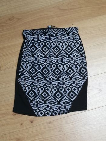 Jupe crayon noire et blanche MIM