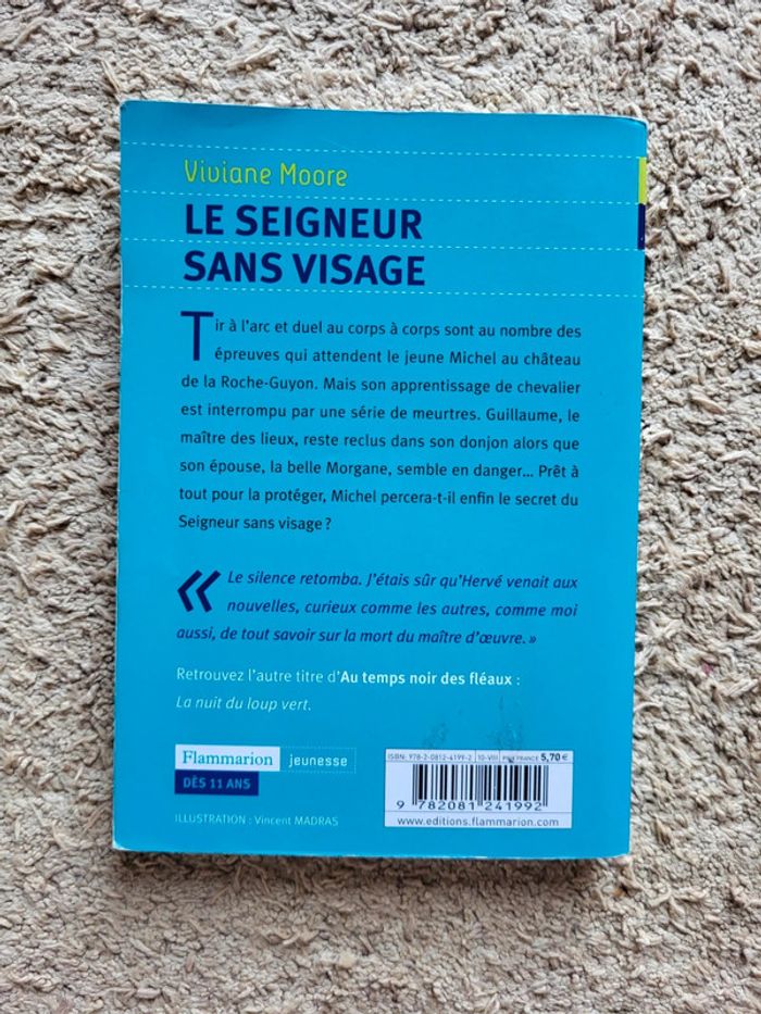 Roman jeunesse Le seigneur sans visage  de Viviane Moore - photo numéro 2