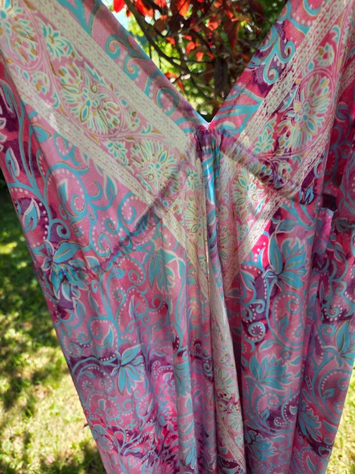Robe longuefemme fluide ete fleuri - photo numéro 2