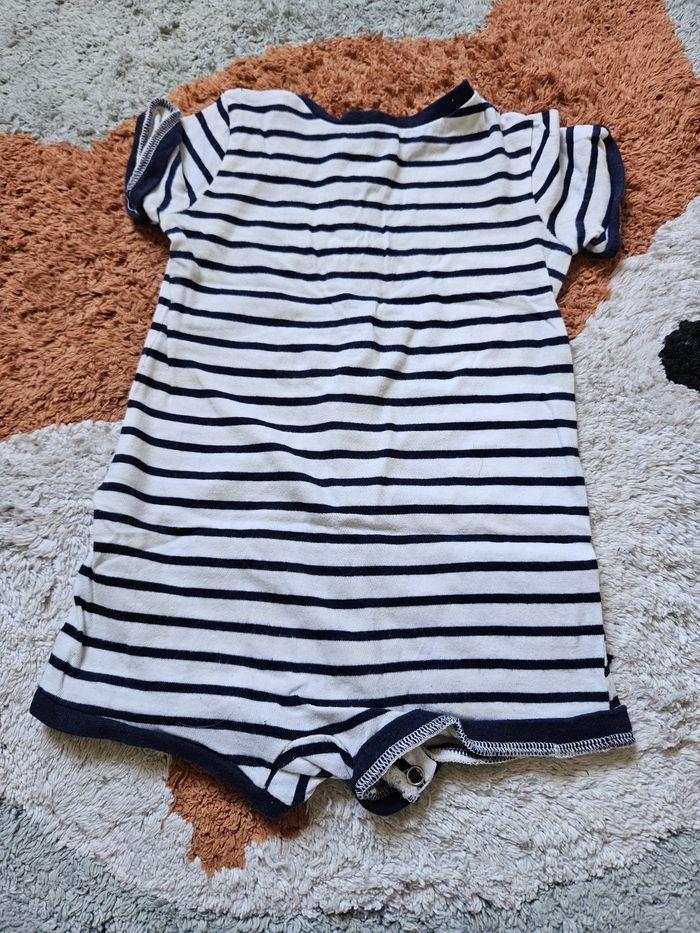 Combishort/barboteuse marin - 18mois - photo numéro 3
