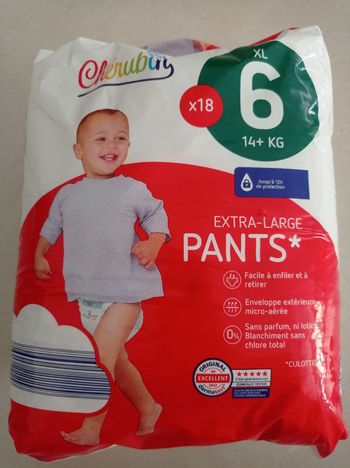Couches-culottes (pants) Chérubin taille 6 (14 kg +)