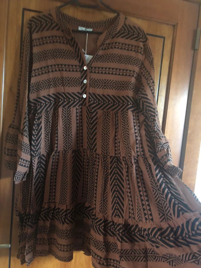 Robe marron/noir By Coco taille unique - photo numéro 4