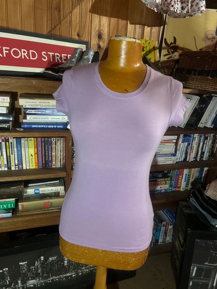 Basic parme lila t-shirt 36