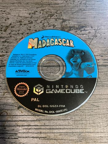 Madagascar Jeu Nintendo Gamecube Loose VF