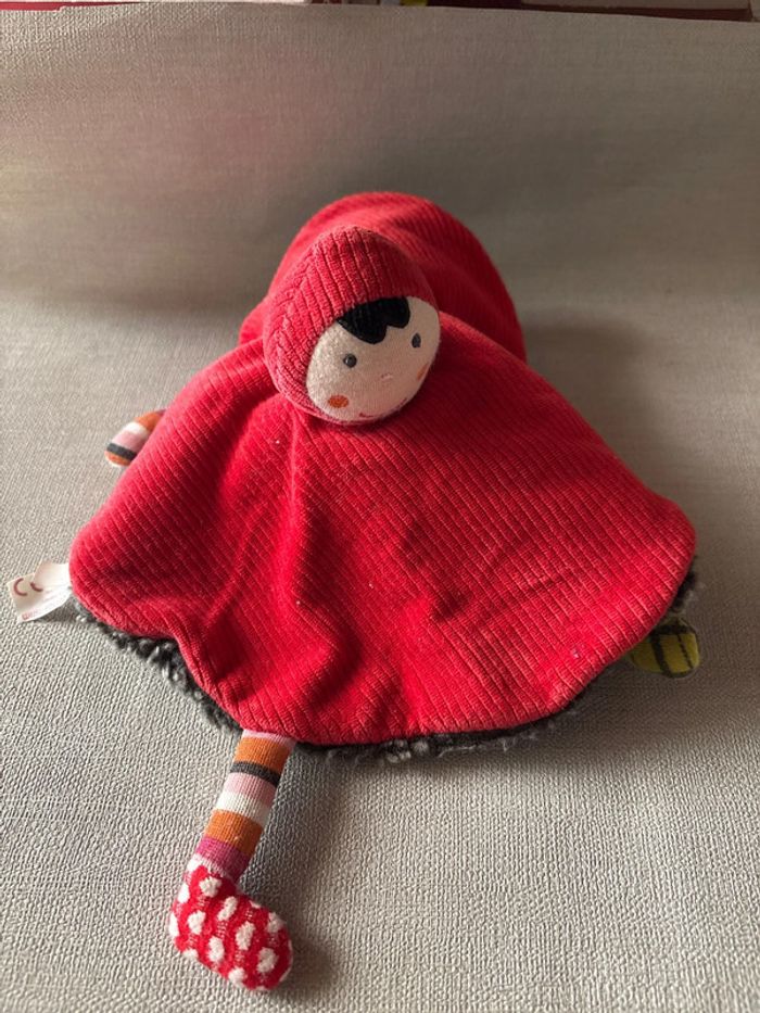 Doudou Loup / Chaperon rouge Ebulobo doudou réversible - photo numéro 2