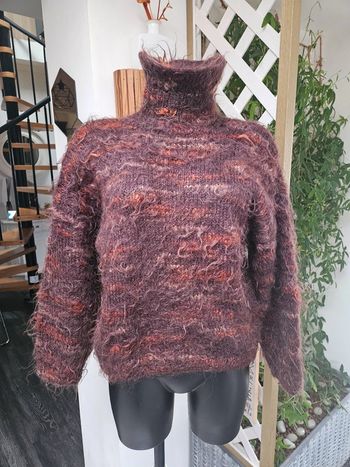 Pull en laine marron taille L