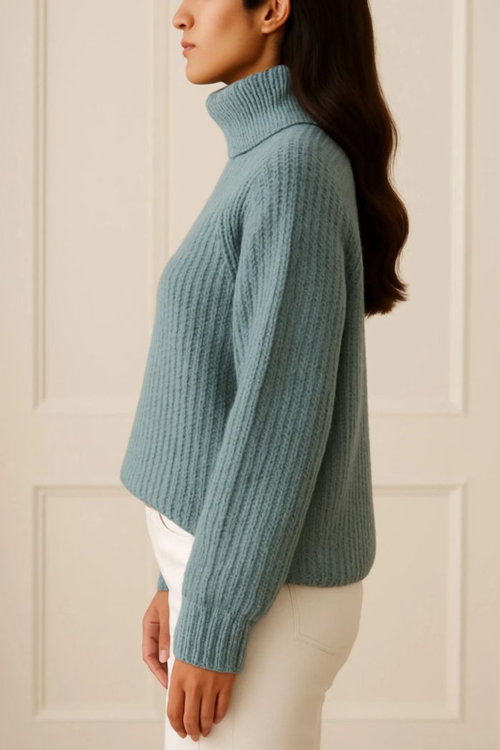 Pull maille col roulé Mango - photo numéro 2