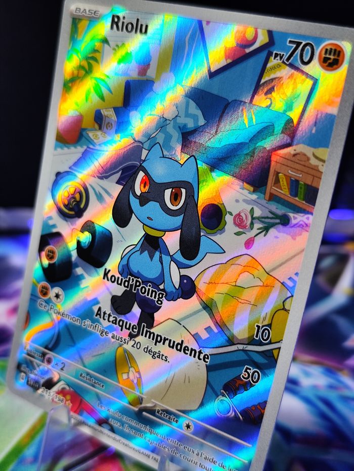 Carte pokémon neuve 🇨🇵 Riolu 215/198 Écarlate et violet - photo numéro 3