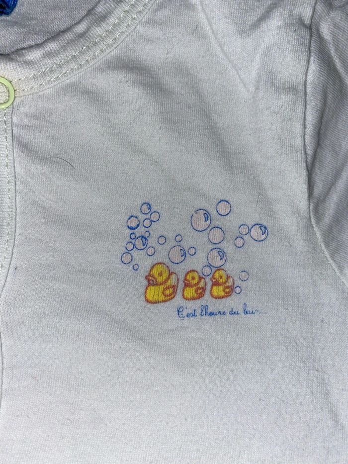 Pyjama vert très clair taille 3 mois - photo numéro 4