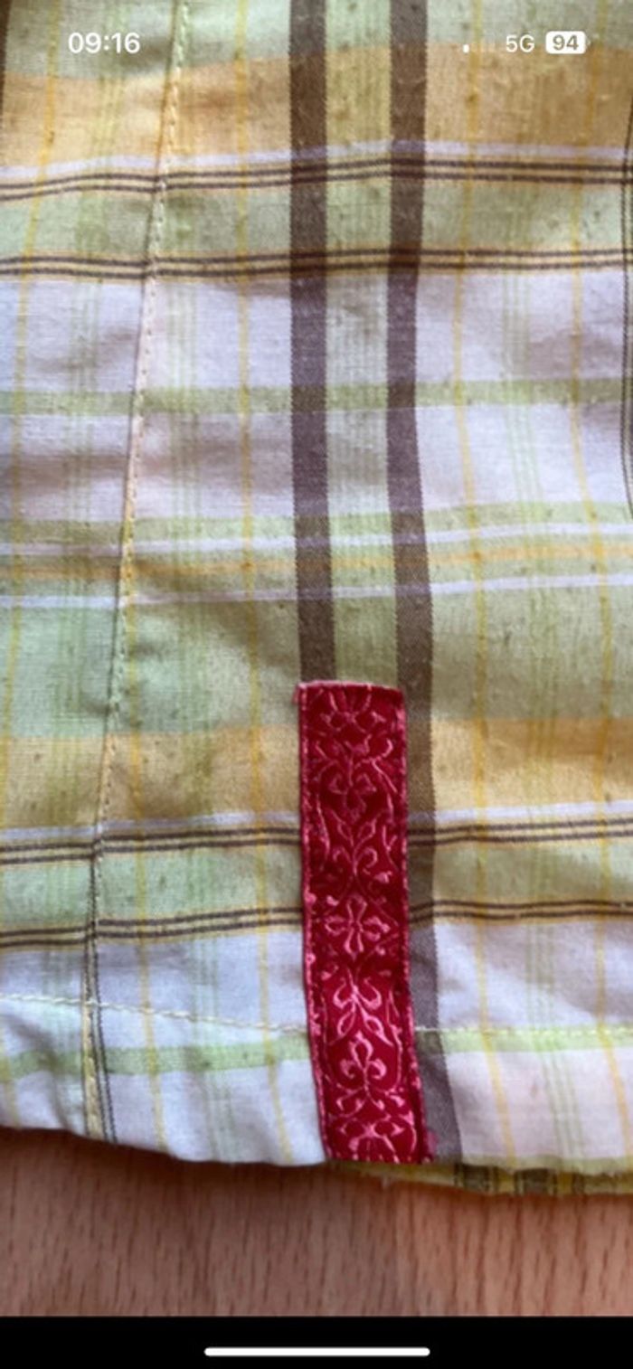 Chemise technique femme Mac Kinley/ XS /Jaune à carreaux /Excellent état - photo numéro 5