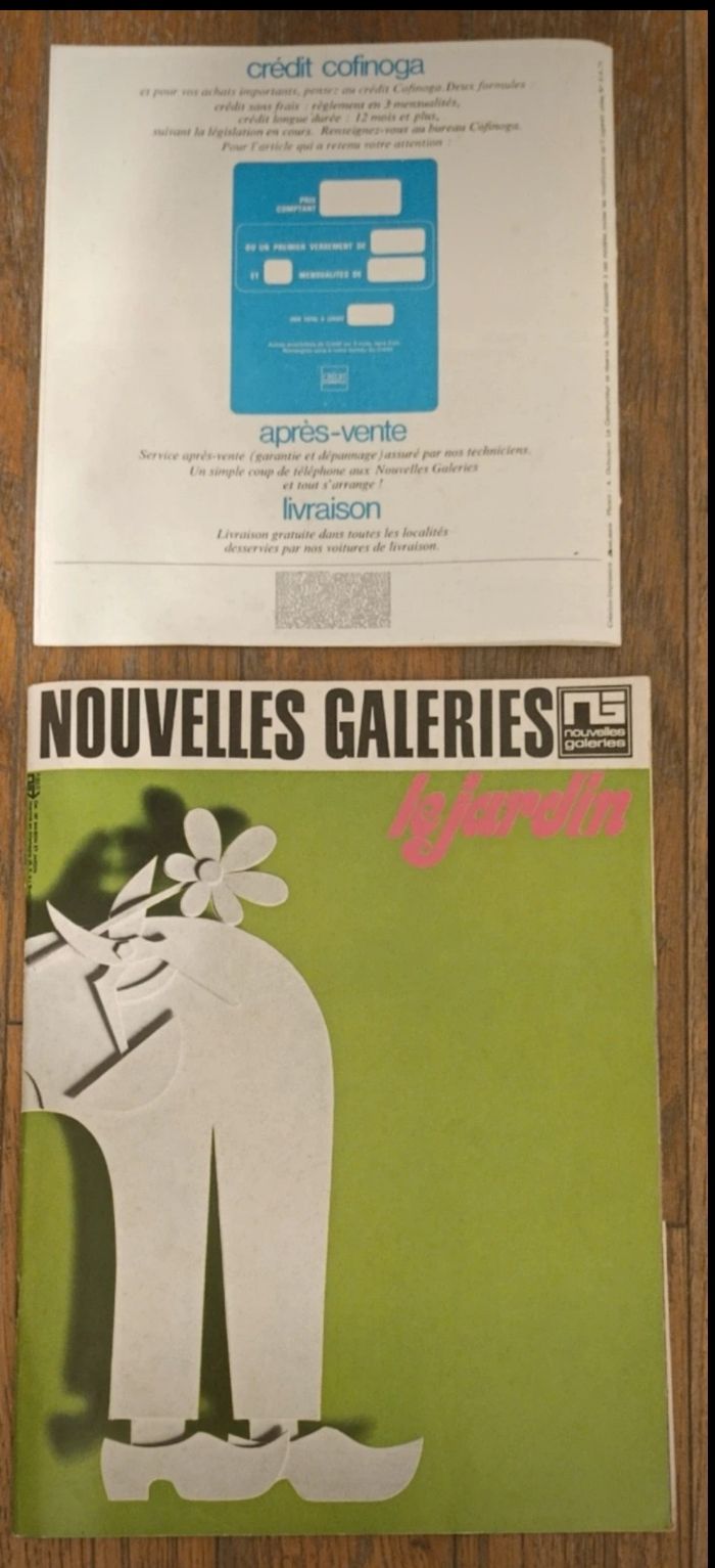 Lot de 2 anciens catalogues "Nouvelles galeries" maison et jardin années 70 vintage - photo numéro 10