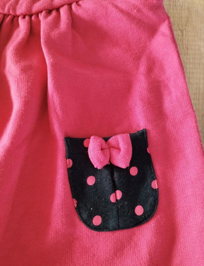 Robe fille épaisse bordeaux et noir taille 6 mois Hublot - photo numéro 2