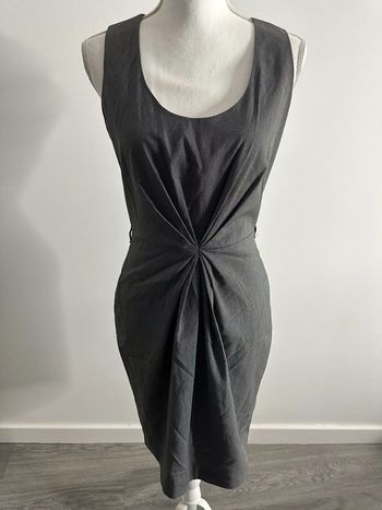 Robe cintrée noire et blanche Morgan T38