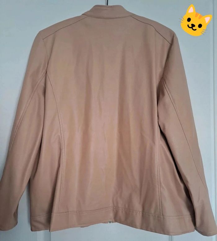 Veste beige simili cuir 50/52 Atlas for women - photo numéro 3