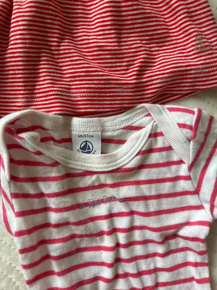 Lot deux bodies petit bateau et une robe petit bateau 6 mois - photo numéro 9