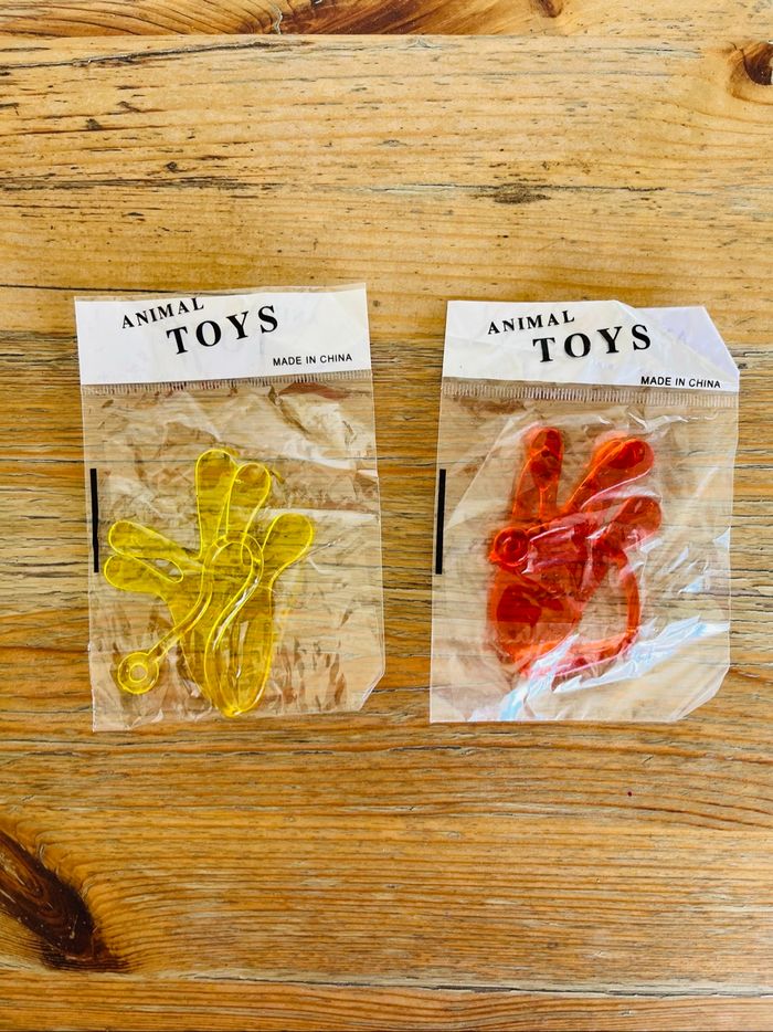 Lot de 2 jouets paume collante