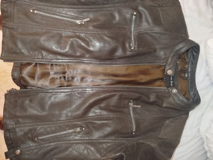 Veste en cuir femme