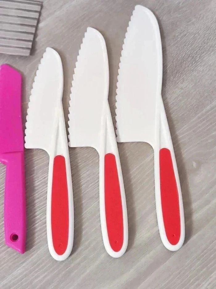 Ensemble de cuisine 6 pièces pour enfant neuf rouge rose - photo numéro 4