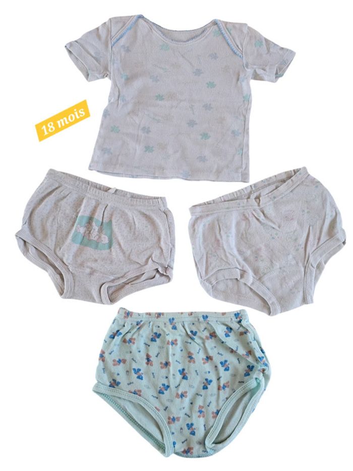 Lot 1 maillot et 3 culottes 18 mois