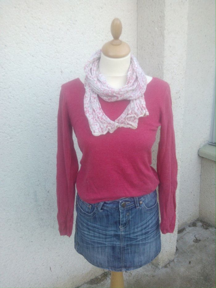 Pull/tee shirt manches longues corail T36 - photo numéro 3