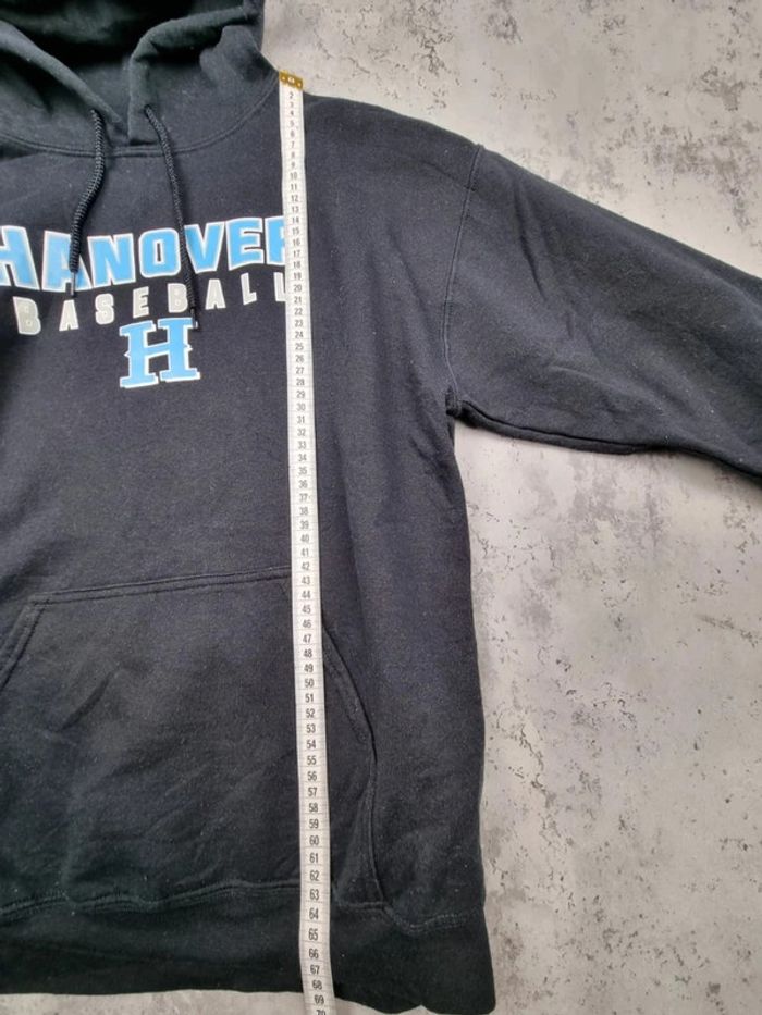 Pull à capuche noir “Hanover Baseball”, M Hommes - photo numéro 7