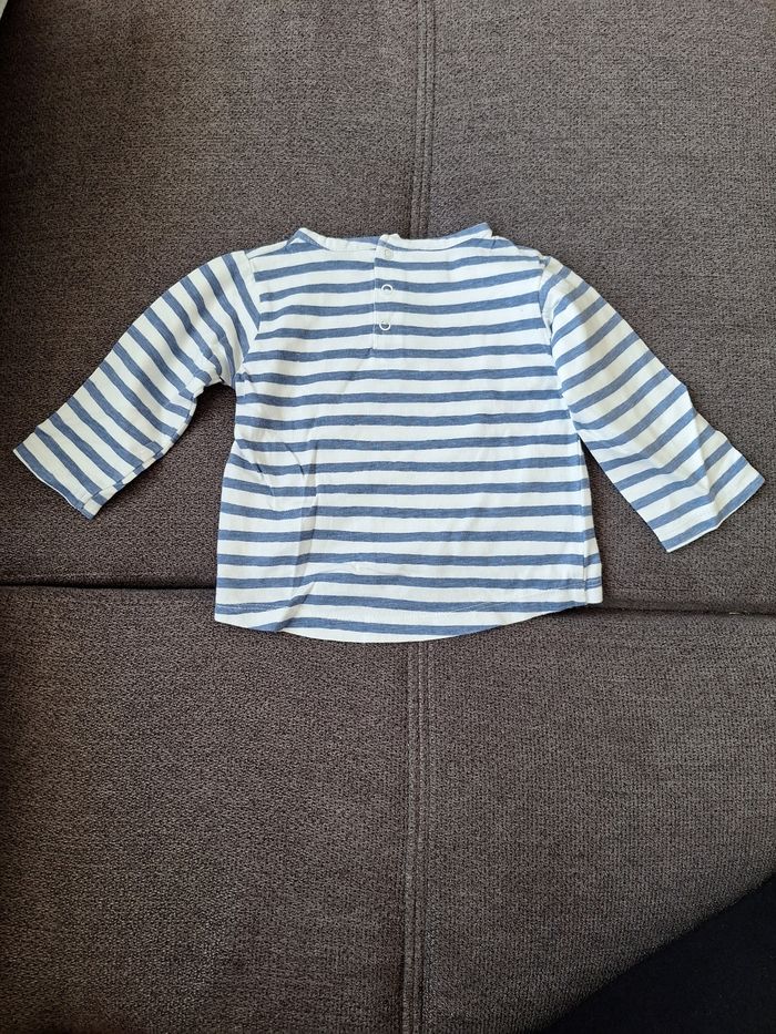 Maillot marinière à manches longues Minnie 6 mois Disney - photo numéro 3