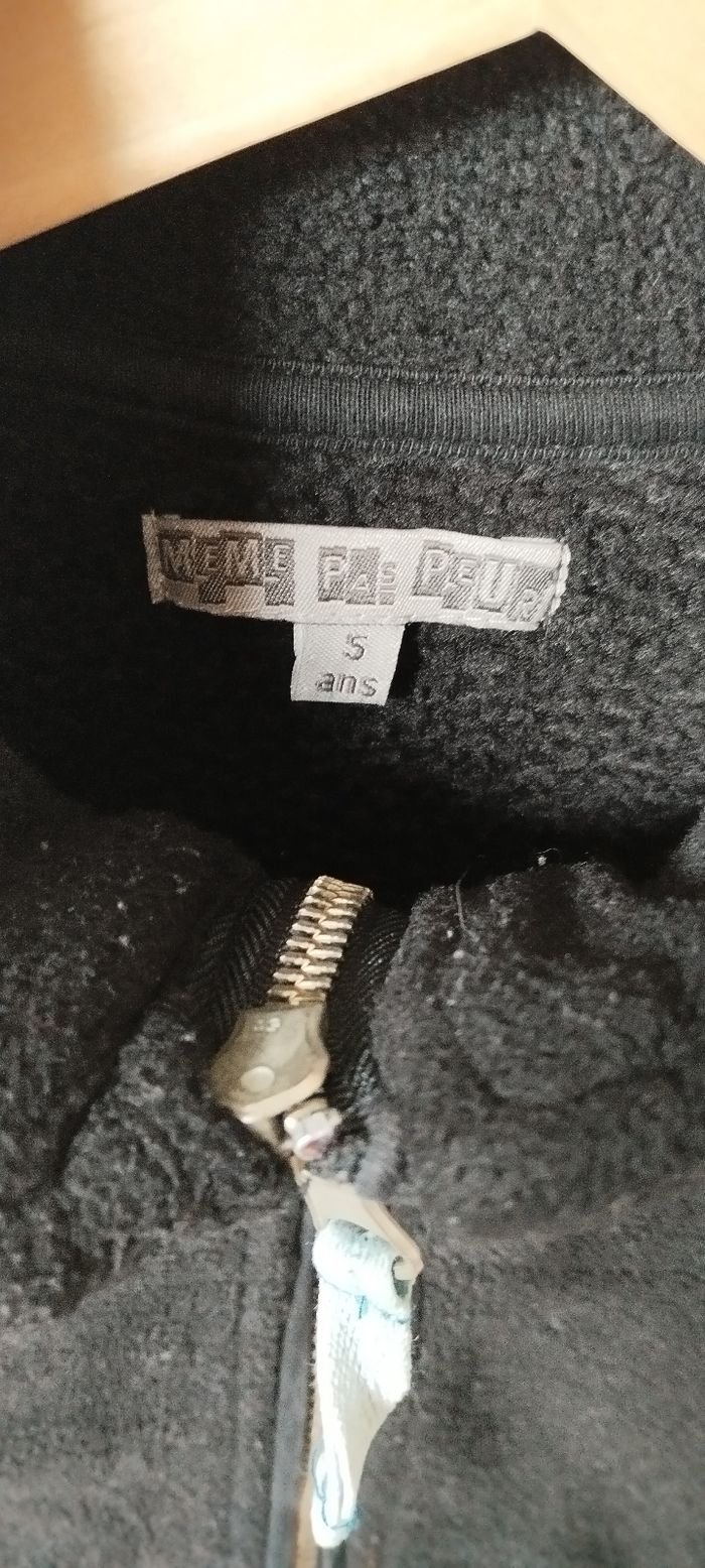 Gilet polaire garçon 5 ans même pas peur - photo numéro 3