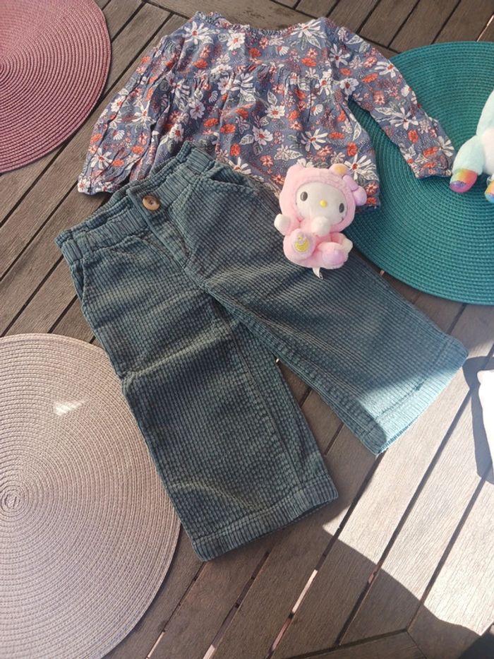 Ensemble mi saison bébé fille 2 ans vertbaudet