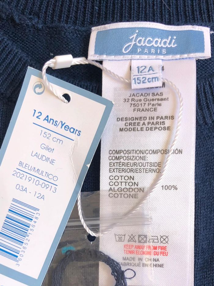 Cardigan Jacadi T-12 ans - photo numéro 3