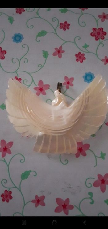 Pendentif oiseaux en nacre