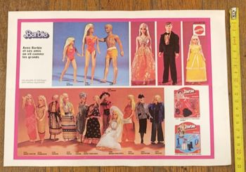Ancien dépliant Barbie 1978 vintage
