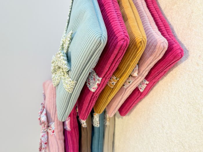 Pochette à livre de poche ou liseuse Rose Pâle fleurie - photo numéro 5