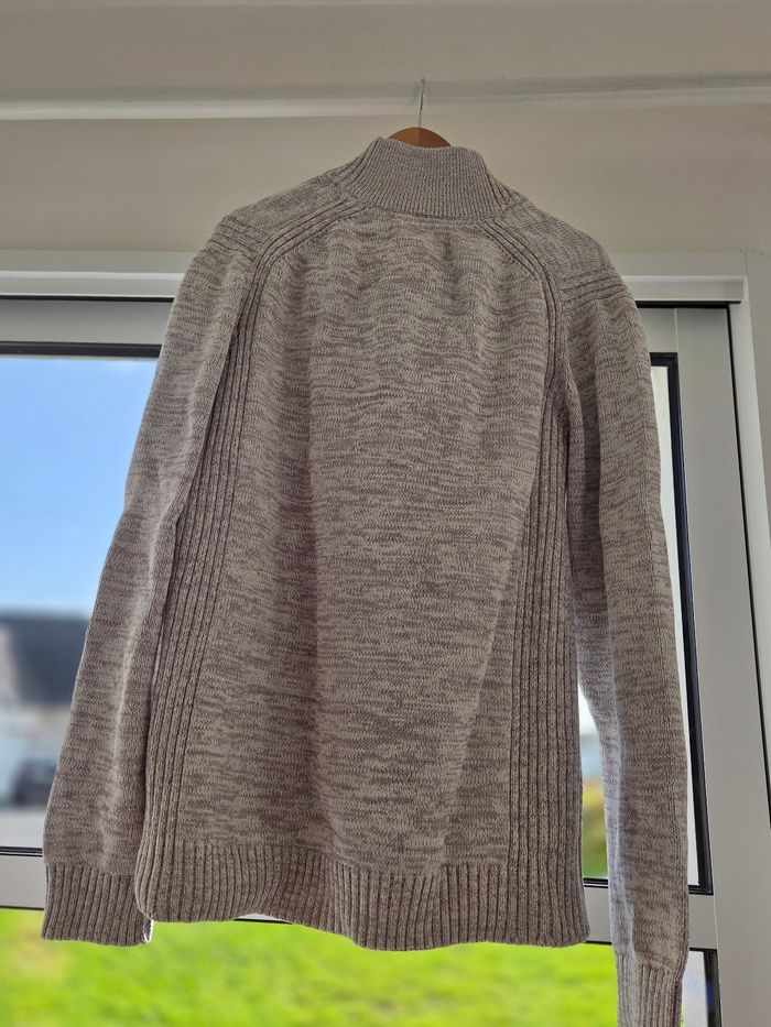 Pull beige et blanc - photo numéro 3