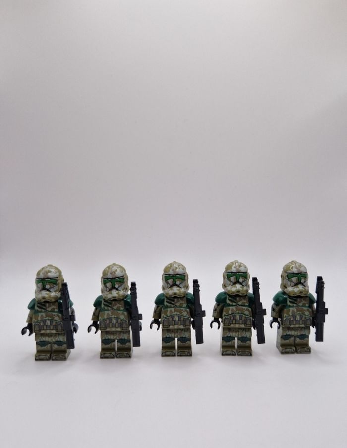 Figurines type lego 5 clones Kashyyyk de la 41ème star wars