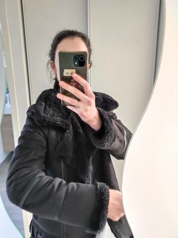 Manteau noir taille S