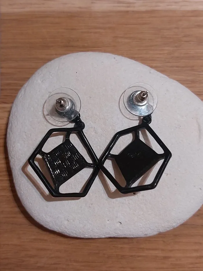 Parrure de bijoux acier noir 🎁🥳 - photo numéro 4