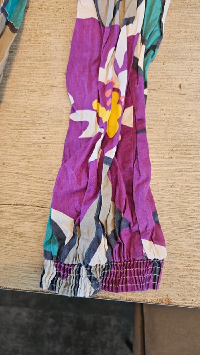 Combi pantalon coloré à bretelles, Okaïdi, 7 ans, jamais mis - photo numéro 4