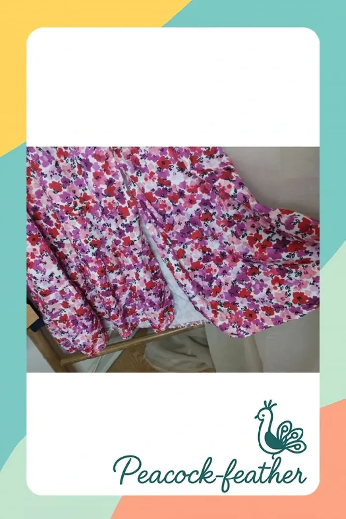 Robe rose fleurie 42 - photo numéro 6