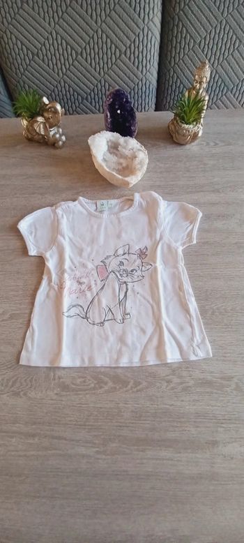 T-shirt marie 12 mois aristochats