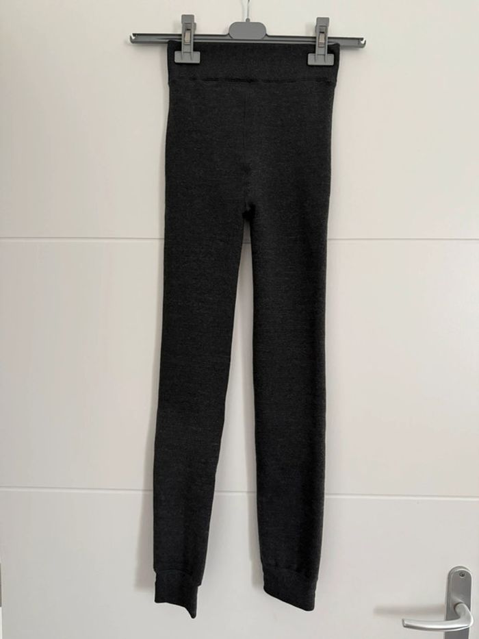 Legging thermique velours ski femme gris pantalon Broek hosen pants pantaloni Pantalones Calças