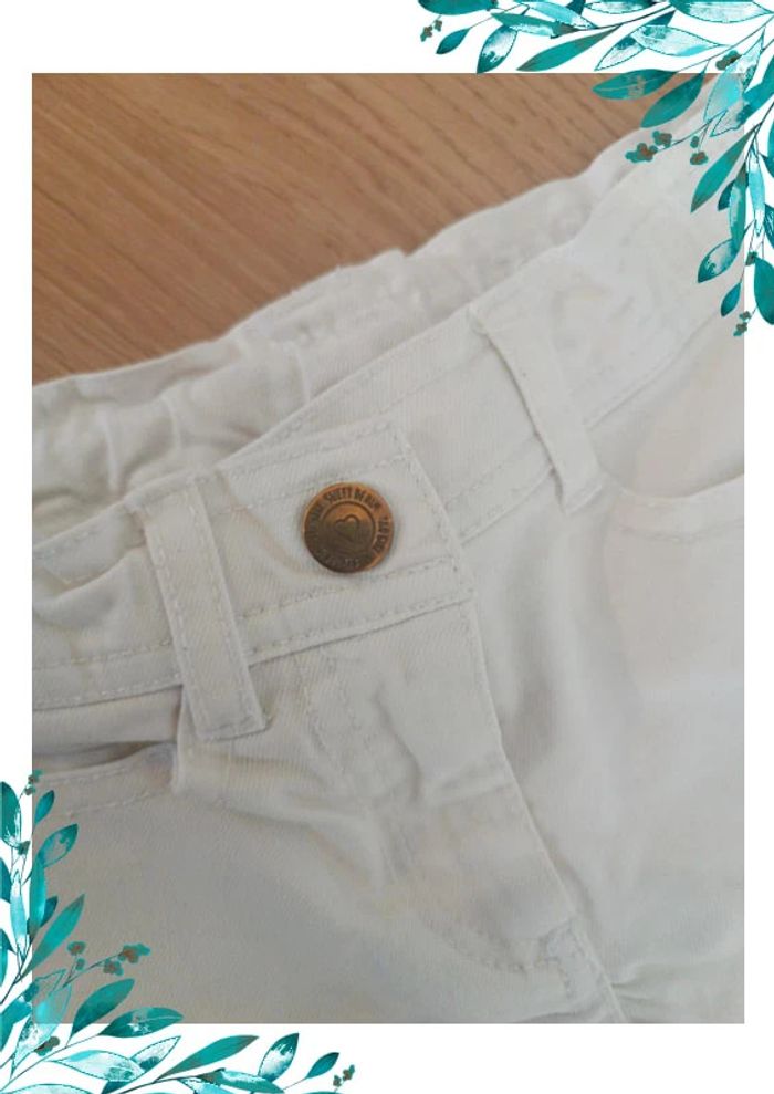 Pantalon blanc fille 4 ans - photo numéro 5