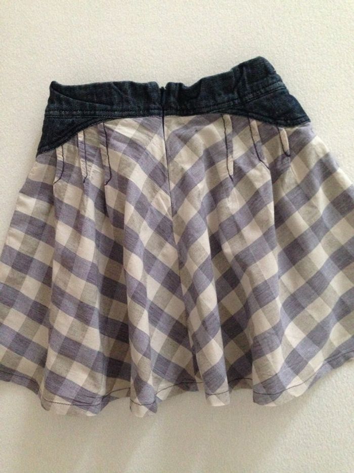 Jupe à plis bleu jean's - photo numéro 2