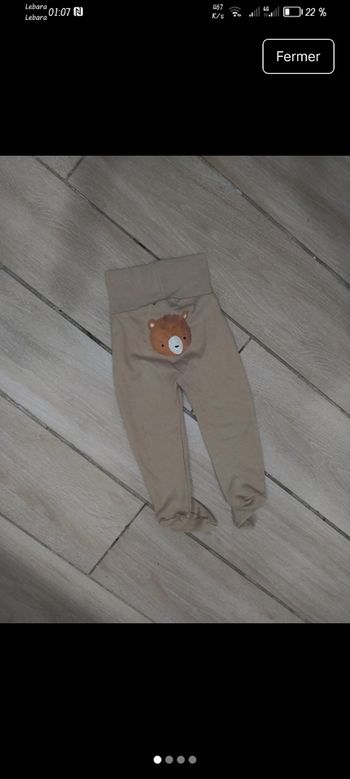 Pantalon neuf étiqueté 6/12 mois