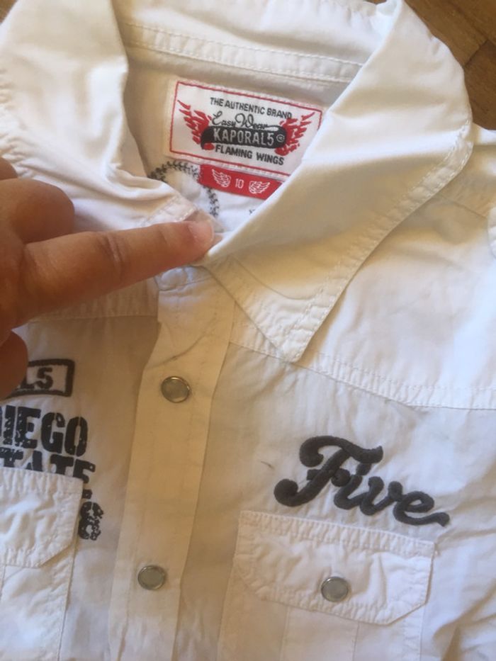 Chemisette #kaporal#10 ans - photo numéro 2