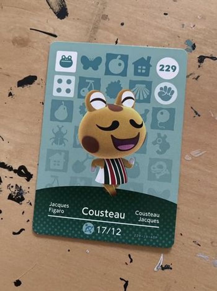 Carte Amiibo Animal Crossing Figaro 229