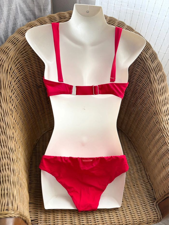 Maillot de bain 2 pièces Calzedonia - rouge - taille 38/40 - comme neuf - photo numéro 2