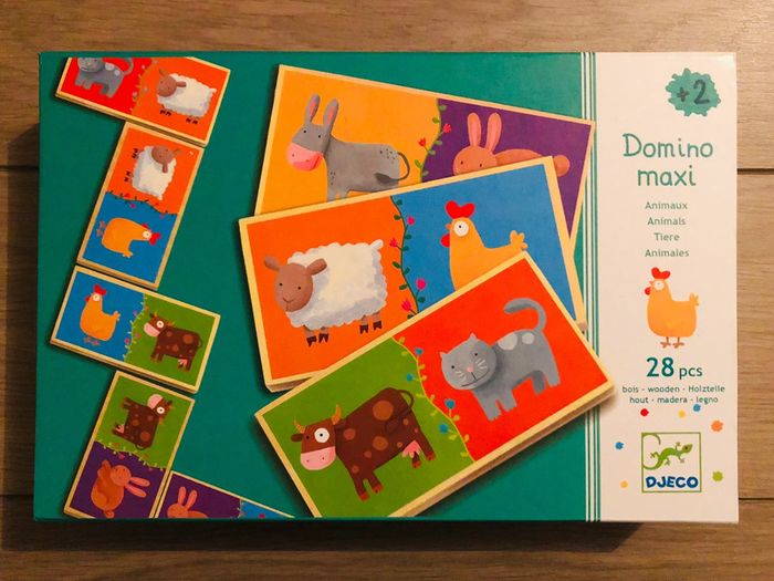 Domino maxi animaux en bois DJECO 2+ - photo numéro 1