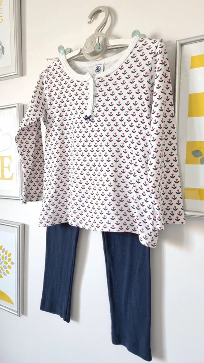 Pyjama leger fleurs petit bateau taille 4ans - photo numéro 8