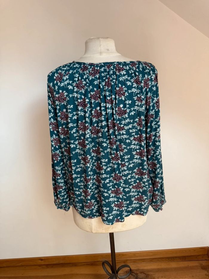 Superbe Blouse fluide en viscose fleurie neuve Monoprix 🌸 40 42 - photo numéro 5