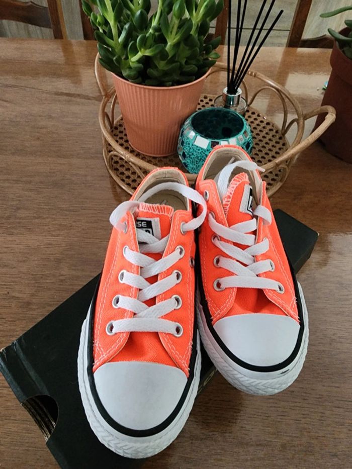 Converse orange - photo numéro 2